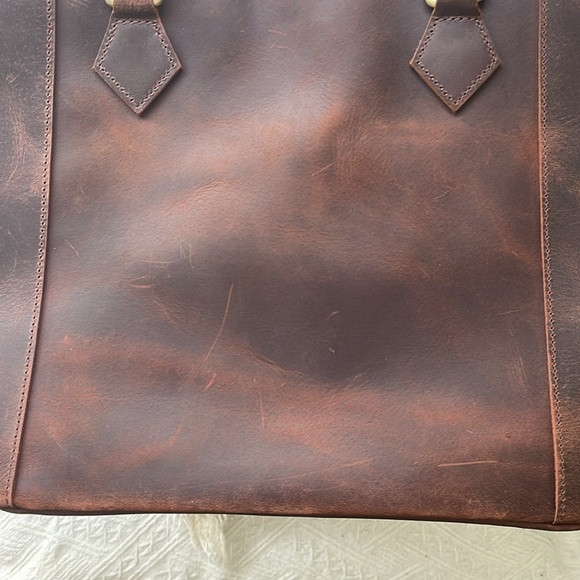 S-Zone distressed leather tote - NWOT - never worn! - Picture 14 of 14